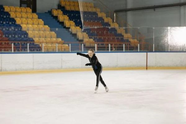 young ice skater